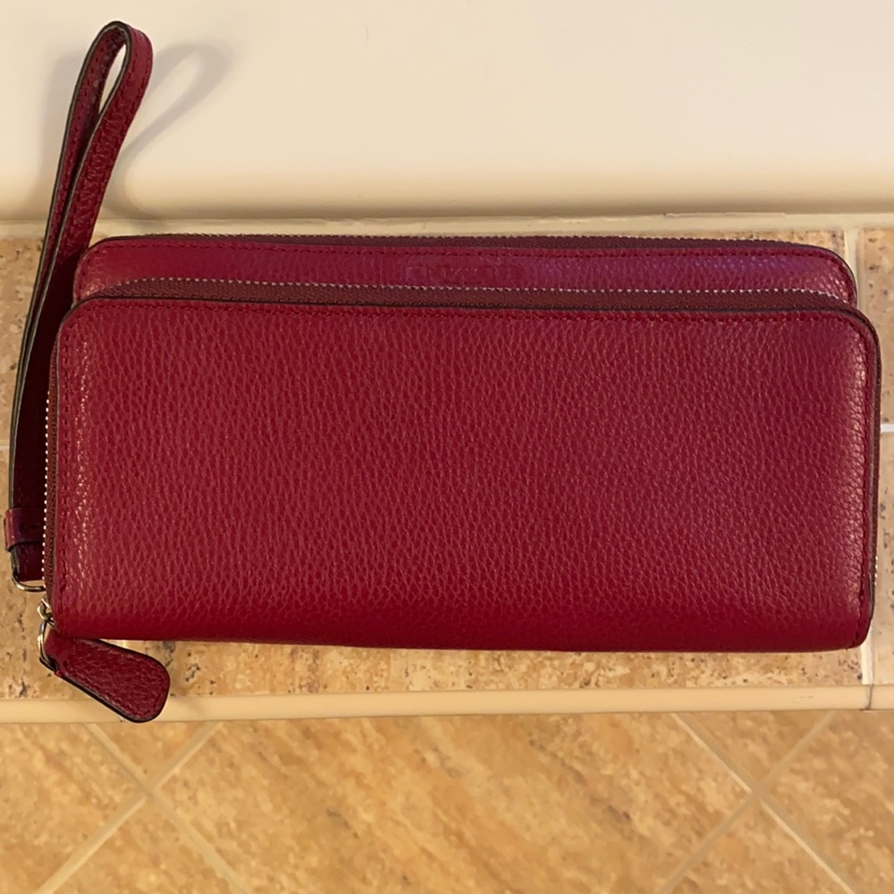 Dark Red Coach Wallet
